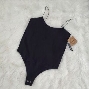 New! One Step Up ribbed strappy bodysuit. Size L/XL.